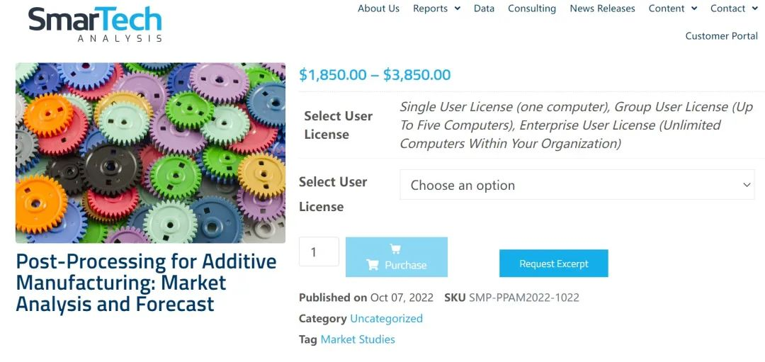 至2031年，3D打印后處理市場規(guī)模將達18億美元